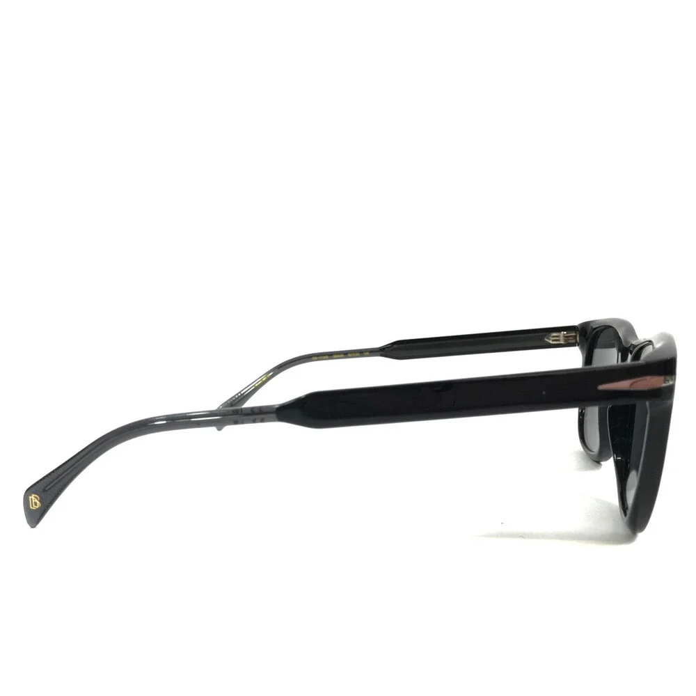 David Beckham Sunglasses DB1113/S 08AM9 Black Frames with Gray Polarized Lenses